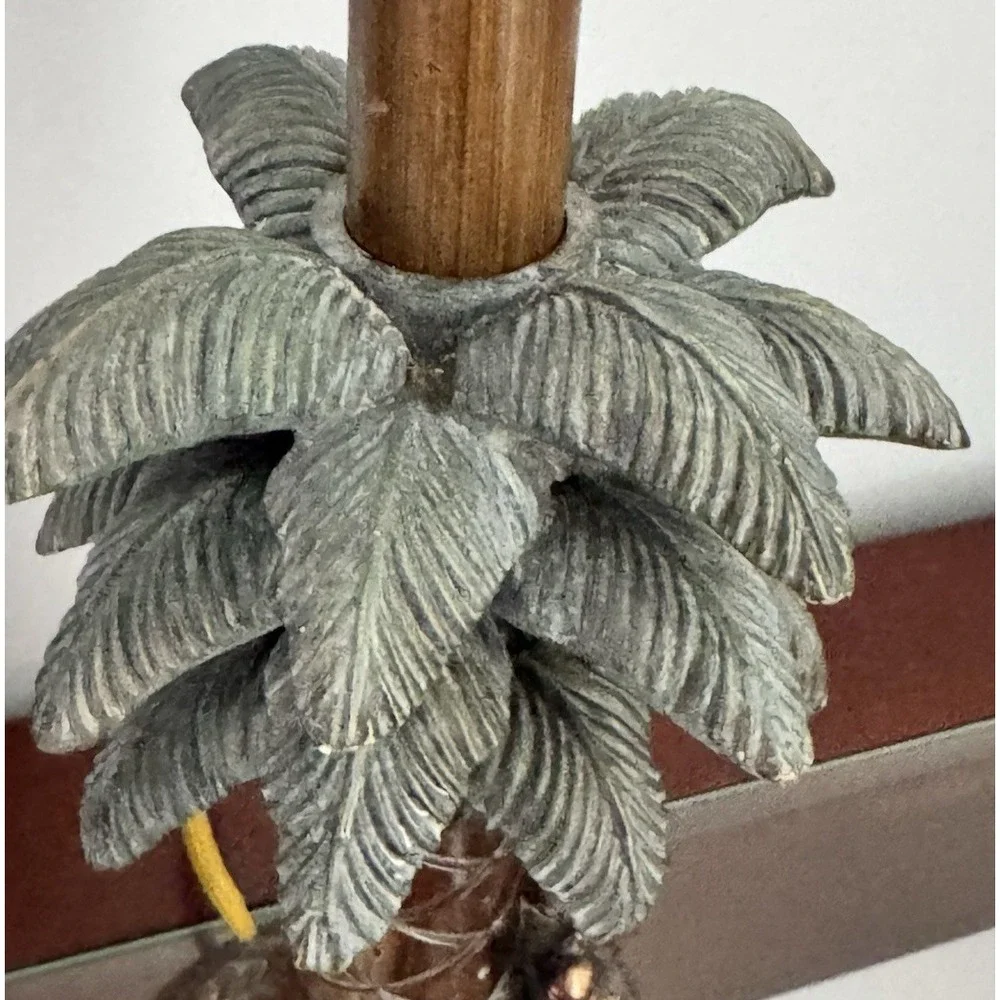 Vintage Monkey Palm‎ Tree Table Lamp Base Hollywood Regency Tropical Decor